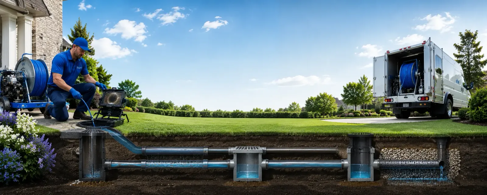 Outdoor drain cleaning information for Lula, GA